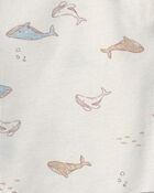 Baby 3-Piece Whale Long-Sleeve Top & Pant Set - Ivory, image 2 of 3 slides