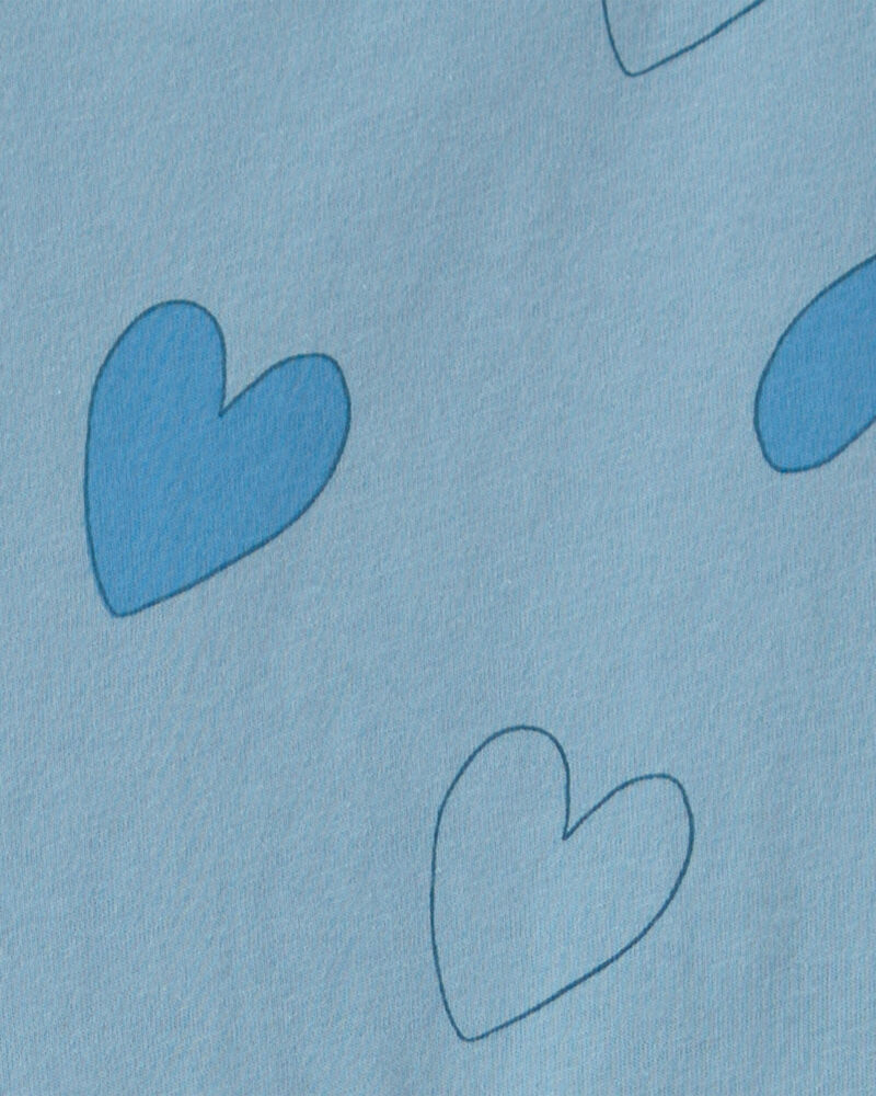 Girls Heart Short-Sleeve Dress - Blue, image 3 of 4 slides