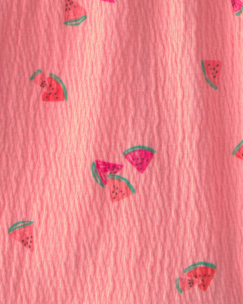 Toddler Girl Ruffle-Trim Watermelon Shorts - Pink, image 3 of 4 slides