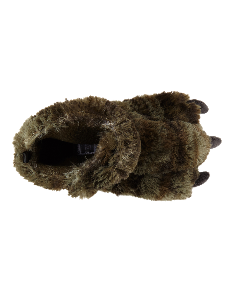 Fuzzy Dinosaur Slipper Shoes, image 4 of 5 slides