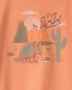 Baby Boy 'Club Wild' Armadillo Graphic Tee - Orange, image 3 of 4 slides