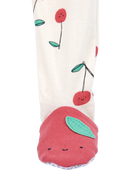 Toddler Girl Cherry Print Snug Fit Cotton Footie 1-Piece Pajamas, image 2 of 5 slides