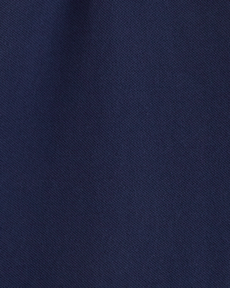 Boys Piqu&eacute; Polo Shirt - Navy, image 2 of 3 slides