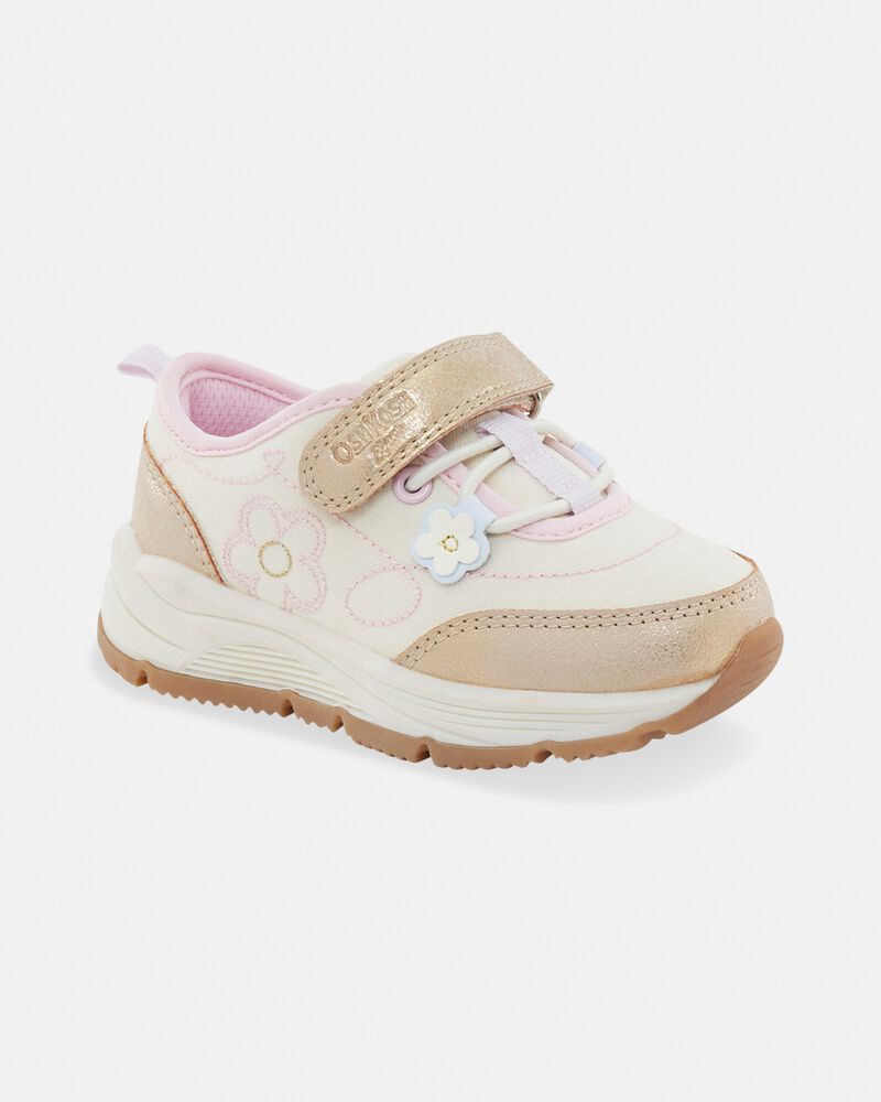 Toddler Girl Athletic Shoes - Tan/Gold, image 1 of 6 slides