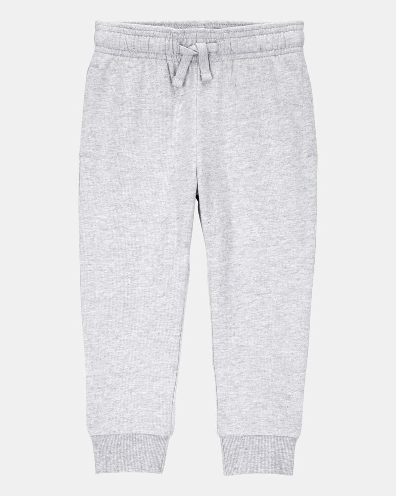 Toddler 2-Pack Pull-On Drawstring Joggers - Grey/Navy, image 2 of 11 slides