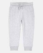 Toddler 2-Pack Pull-On Drawstring Joggers - Grey/Navy, image 2 of 11 slides