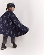 Toddler Lightning Bolt Dress Up Cape - Navy, image 4 of 7 slides