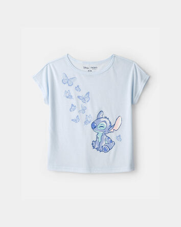 Girls 2-Piece Disney&copy; Lilo & Stitch Short-Sleeve Pajama Set - Blue, 