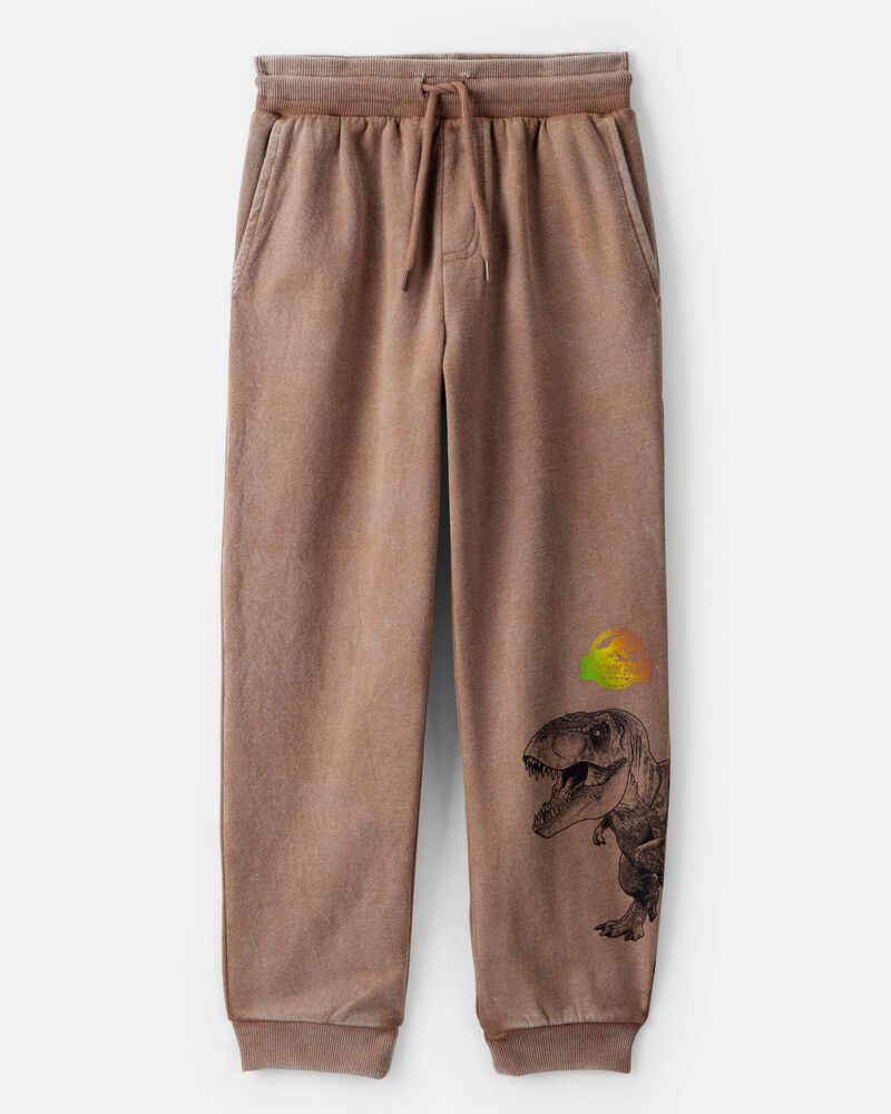 Kid Jurassic Park&trade; Knit Jogger - Brown, image 1 of 3 slides