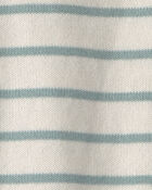 Toddler Boy 2-Piece Knit Top & Short Set Made with Organic Cotton in Stripes, image 4 of 5 slides