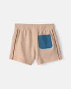 Baby Boy French Terry Shorts - Tan, image 3 of 5 slides