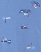 Toddler Boy 2-Pack Boat Snug Fit 1-Piece Pajama - Blue, image 4 of 5 slides