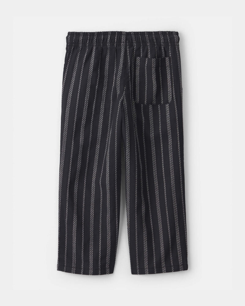 Toddler Striped Pants - Black, image 4 of 6 slides