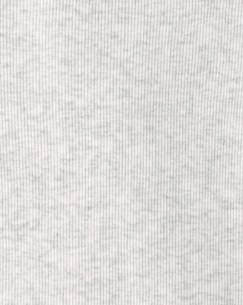 Girls Rib Top - Grey, 