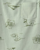Boys Beach Pocket Tank Top - Green, image 2 of 3 slides