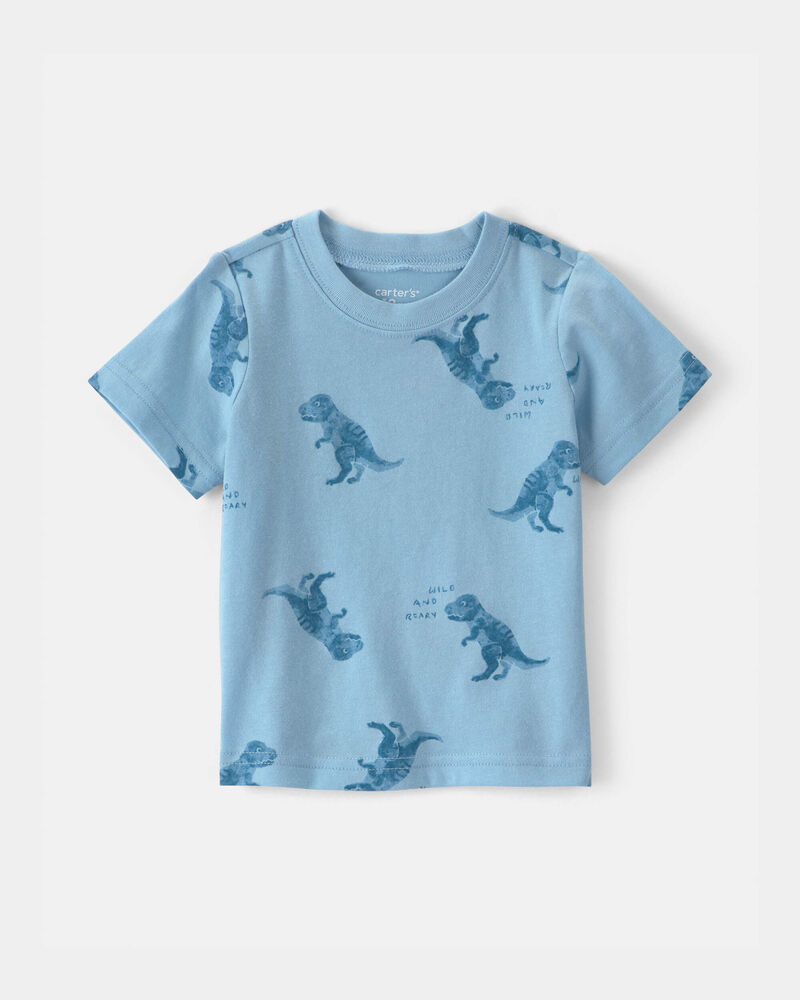 Baby Boy Dinosaur T-Shirt - Blue, image 1 of 3 slides