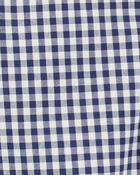 Baby Boy Gingham Print Button-Front Bodysuit, image 3 of 4 slides