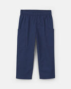 Toddler Boy 2-Piece Chambray Short-Sleeve Top & Pant Set - Cream/Blue, image 2 of 5 slides