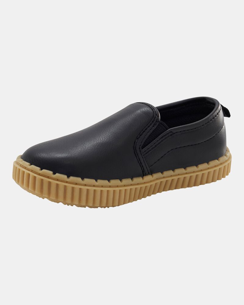 Toddler Casual Slip-On Shoe - Black, image 7 of 7 slides