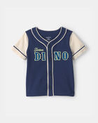 Baby Boy 'Team Dino' Jersey - Navy Blue, image 1 of 3 slides