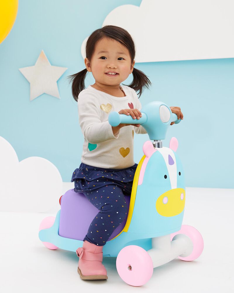 Zoo 3-in-1 Ride-On Toy - Unicorn, image 2 of 7 slides
