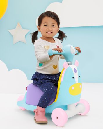 Zoo 3-in-1 Ride-On Toy - Unicorn, 