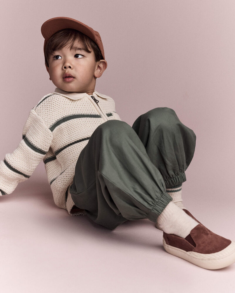 Toddler Relaxed Joggers - Olive, image 4 of 7 slides