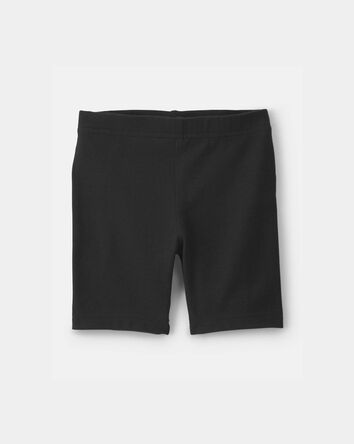 Toddler Girl Solid Bike Shorts - Black, 