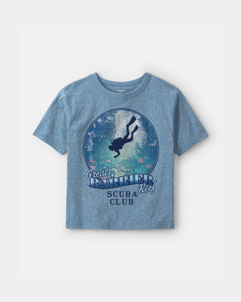 Boys 'Scuba Club' Graphic Tee - Blue, image 1 of 3 slides