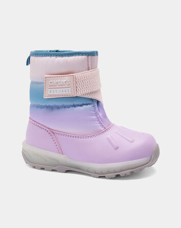 Toddler Girl Light-Up Ombre Snow Boots - Blue/Purple, 