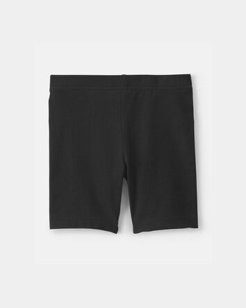 Toddler Girl Solid Bike Shorts - Black, 