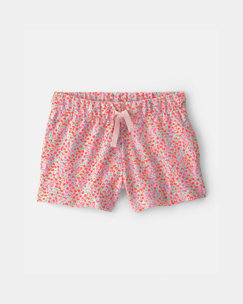 Toddler Girl Floral French Terry Shorts, image 1 of 4 slides
