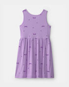 Girls Sunglasses Sleeveless Knit Dress - Purple, image 2 of 4 slides