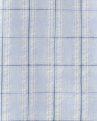 Boys 2-Piece Button-Down Shirt & Pant Set - Blue/Brown, image 3 of 7 slides