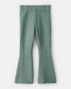 Girls Flared Sweater Knit Pants - Green, image 2 of 4 slides