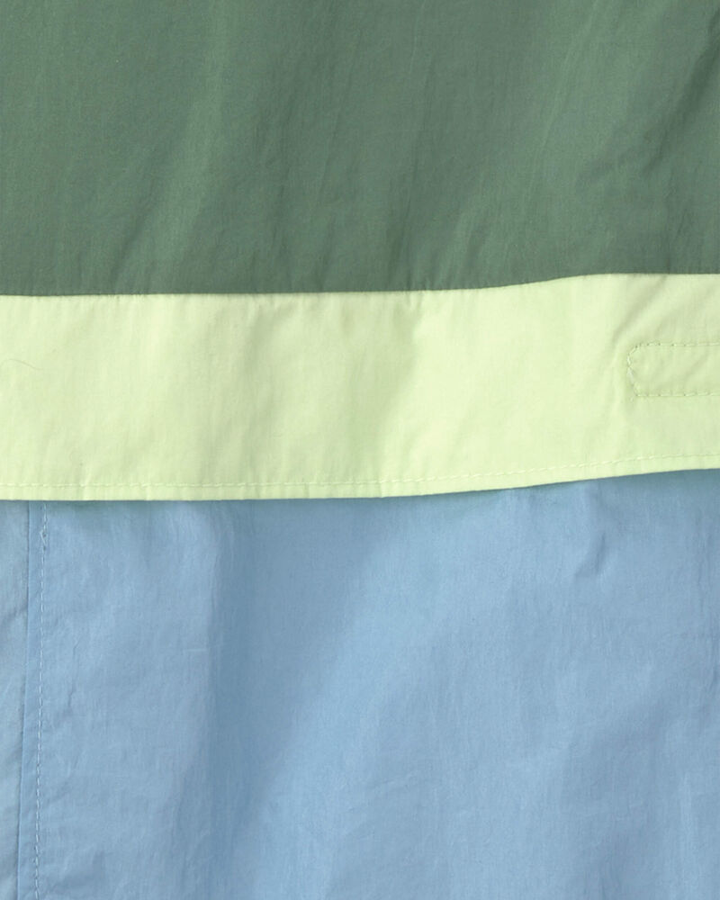 Boys Colorblock Lightweight Jacket - Green/Blue, image 2 of 3 slides