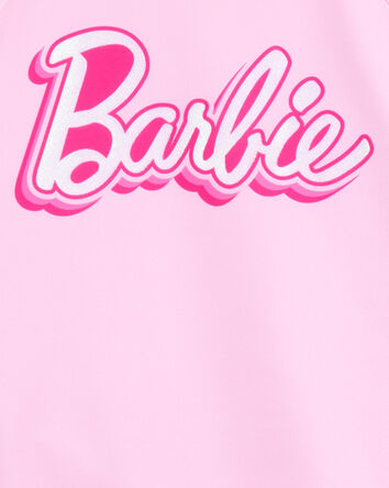 Girls Barbie&trade; 2-Piece Rashguard Swimsuit Set - Pink, 