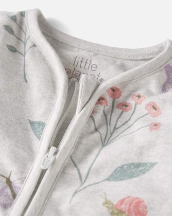 Baby Girl Organic Cotton Sleep & Play Pajamas, 