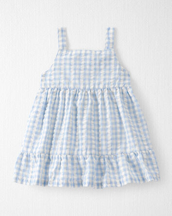 Baby Girl Seersucker Dress Made with Organic Cotton, 