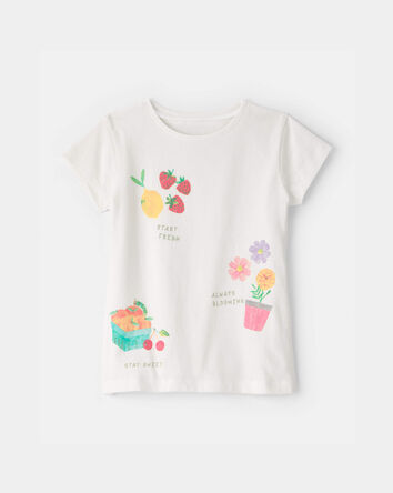 Toddler Girl The Very Hungry Caterpillar Floral Fruit Graphic Tee - White, 