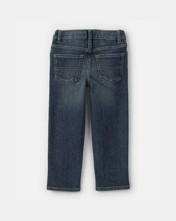 Toddler Neutral Faded Dark Wash Straight-Leg Jeans, 