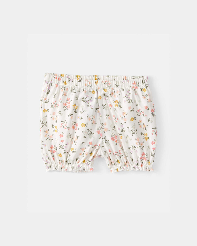 Baby Girl 3-Piece Floral Outfit Set - White/Green, image 8 of 11 slides