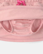 Baby Girl French Terry Skort - Pink, image 2 of 4 slides