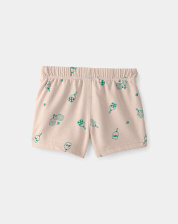 Baby Boy Pickleball French Terry Shorts - Brown, 