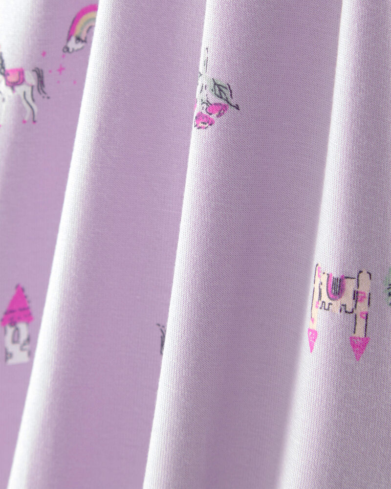 Baby Girl Fairytale 2-Way Zip PurelySoft Footie Sleep & Play Pajama - Purple, image 4 of 7 slides