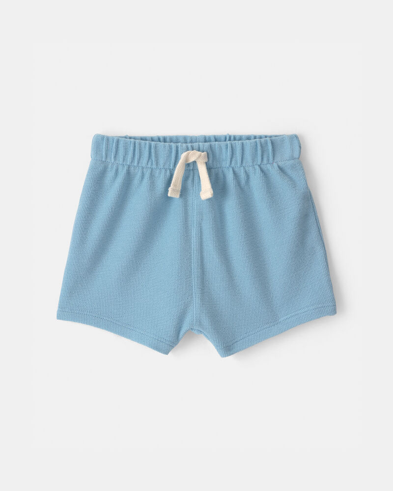 Baby Boy Drawstring Shorts - Blue, image 1 of 4 slides