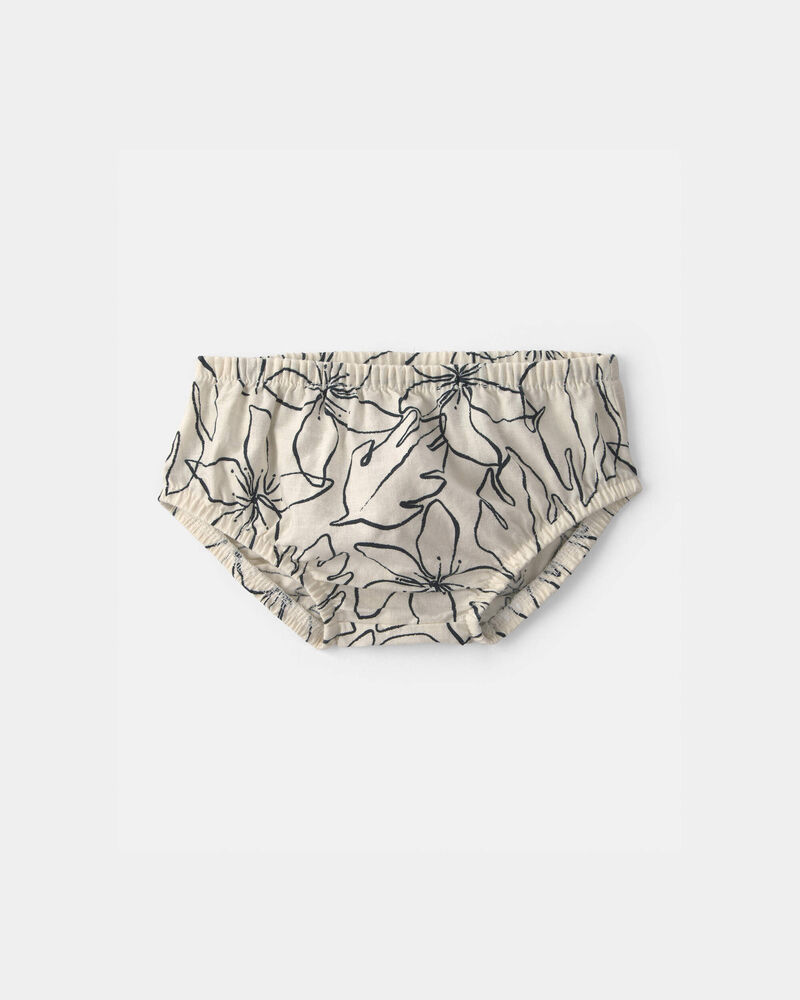 Baby Girl Floral Dress - Black/Ivory, image 5 of 7 slides