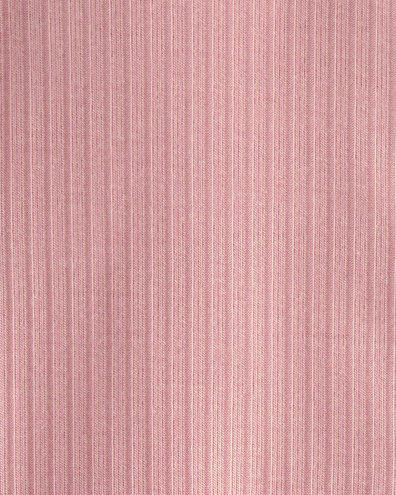 Baby Girl 2-Way Zip PurelySoft Sleep & Play Pajama - Pink, image 6 of 8 slides