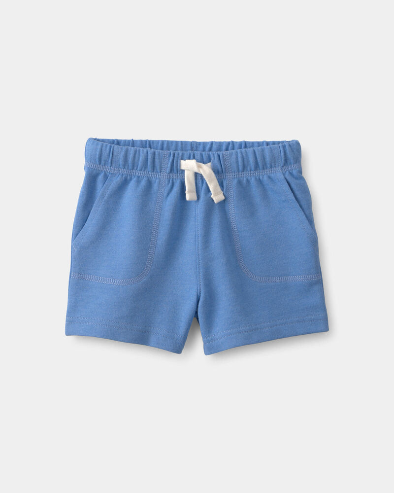 Baby Boy French Terry Shorts - Blue, image 1 of 4 slides
