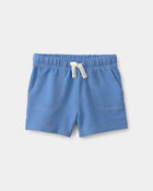 Baby Boy French Terry Shorts - Blue, image 1 of 4 slides
